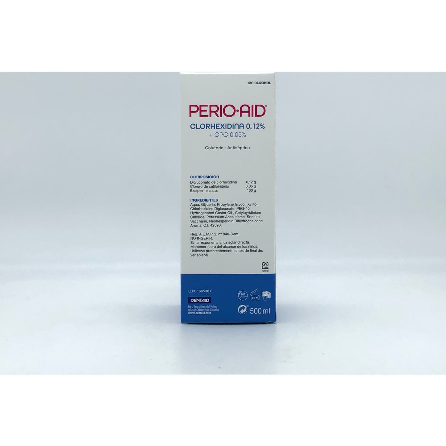Perio·Aid Clorhexidina 0,12% + CPC 0,05% Coadyuvante del Tratamiento 500ml