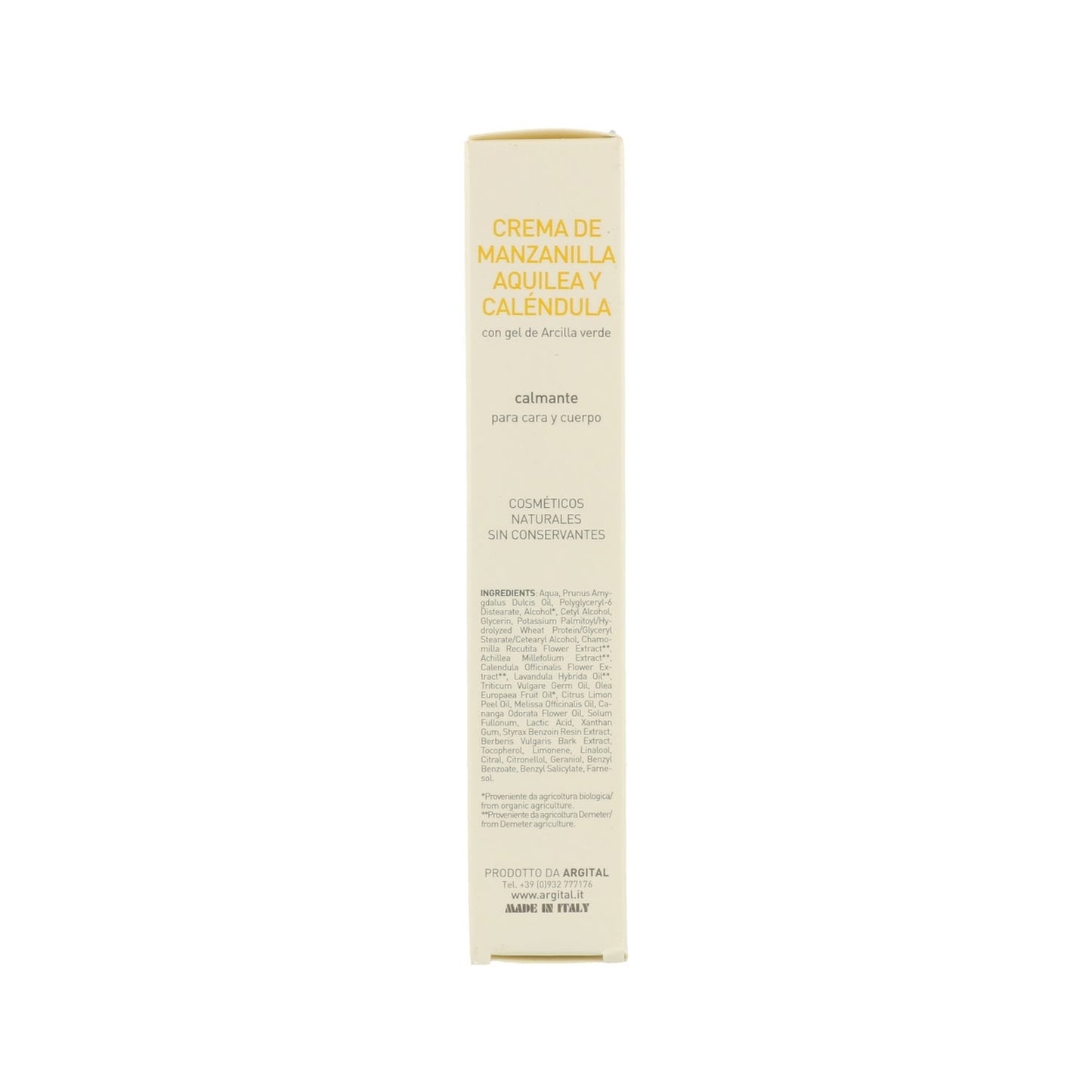 Argital Crema de Manzanilla y Caléndula Bio 50ml