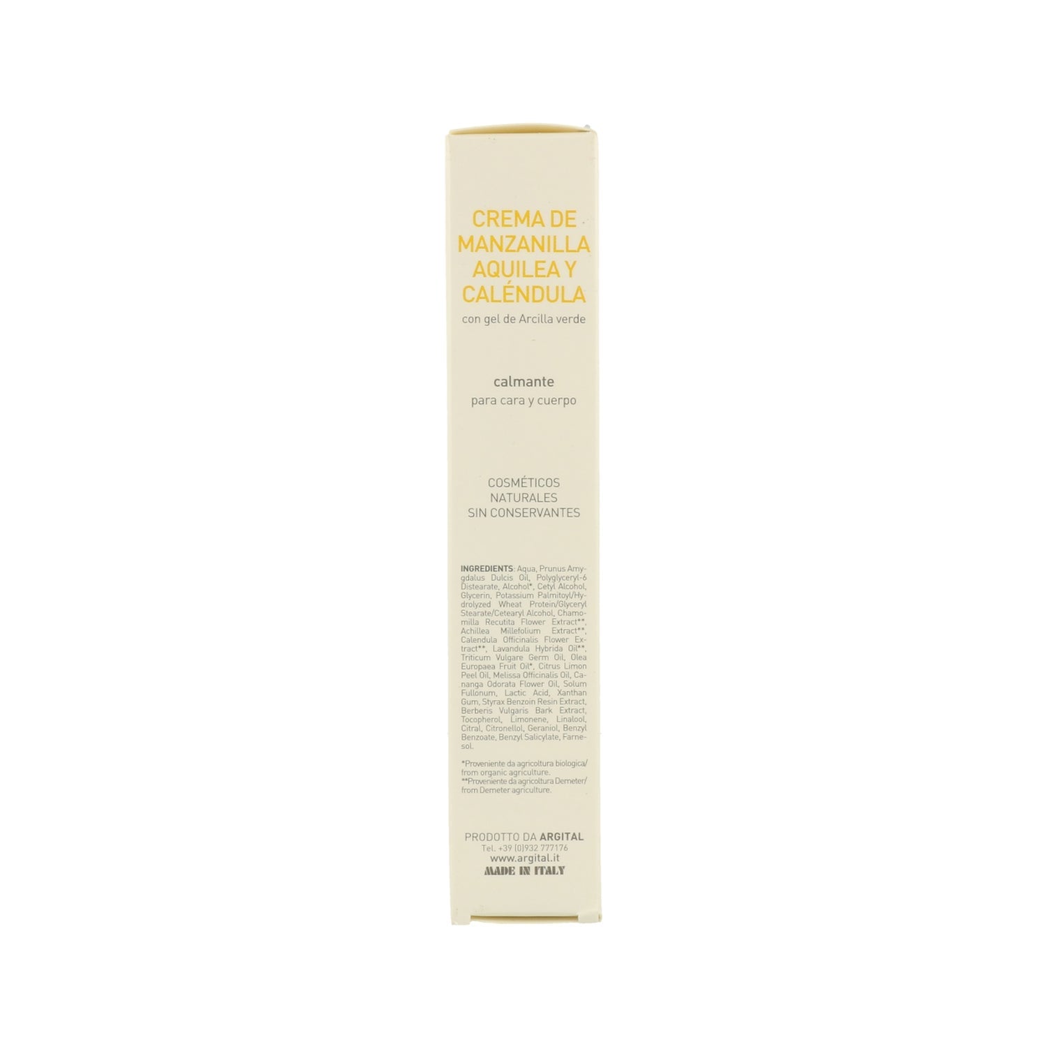 Argital Crema de Manzanilla y Caléndula Bio 50ml