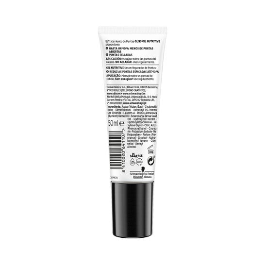 Schwarzkopf Gliss Ultimate Repair Reparador Puntas Abiertas 50ml