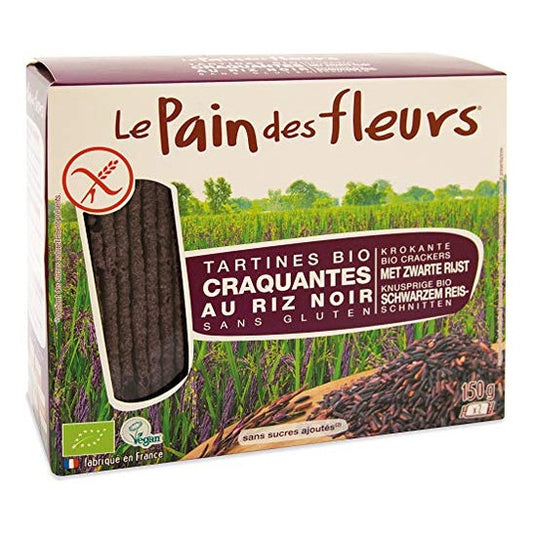 Pan Flores Arroz Negro Bio 150g