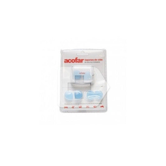 Acofar tapones oído silicona 6uds