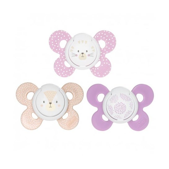 Chicco Chupete Silicona Physio Comfort Ni?A 6-16 M 2 U