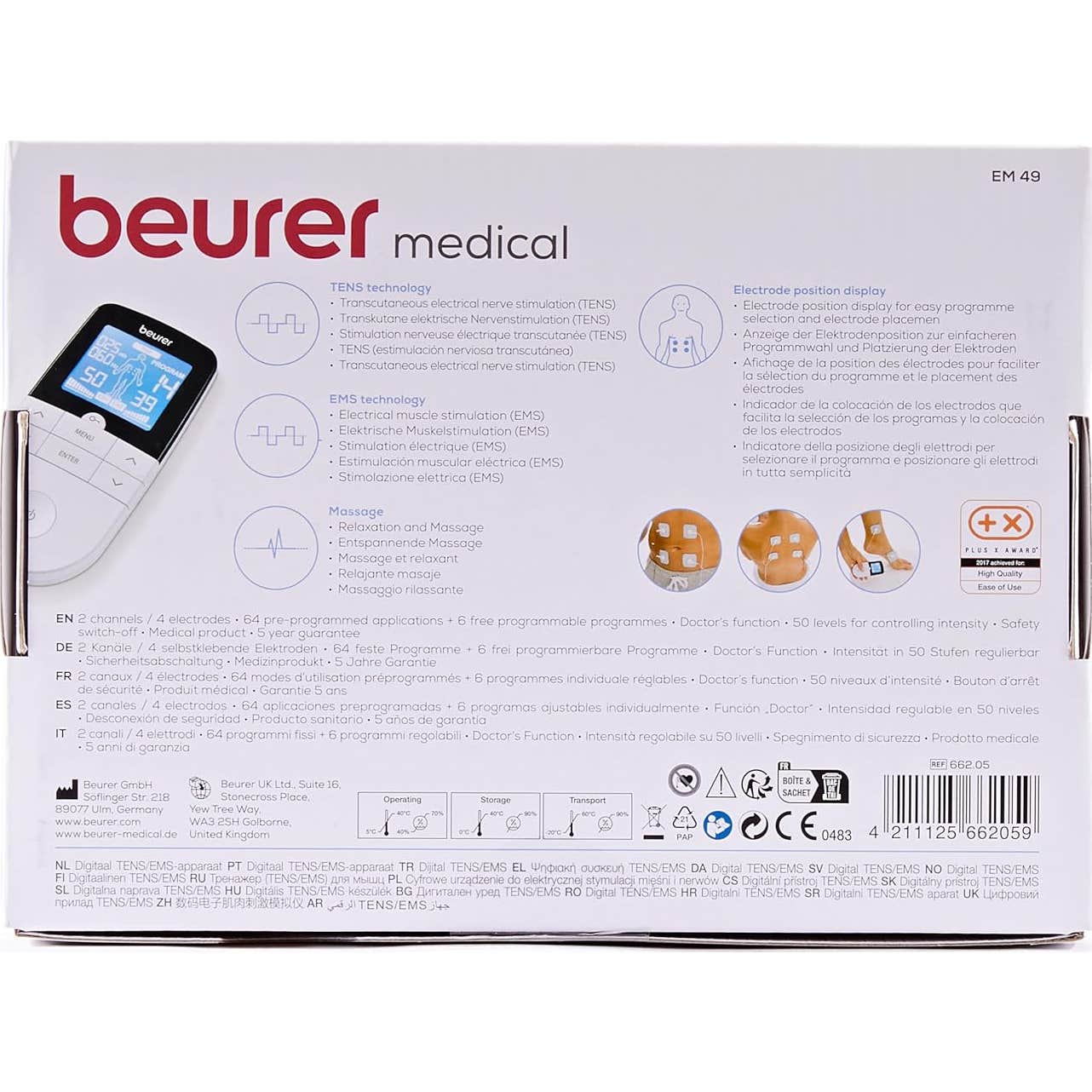 Electroestimulador digital Beurer EM-49