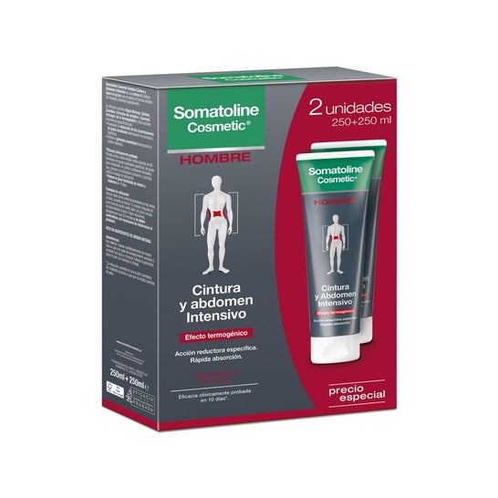 Somatoline Hombre Cintura y Abdomen Intensivo 2x250ml