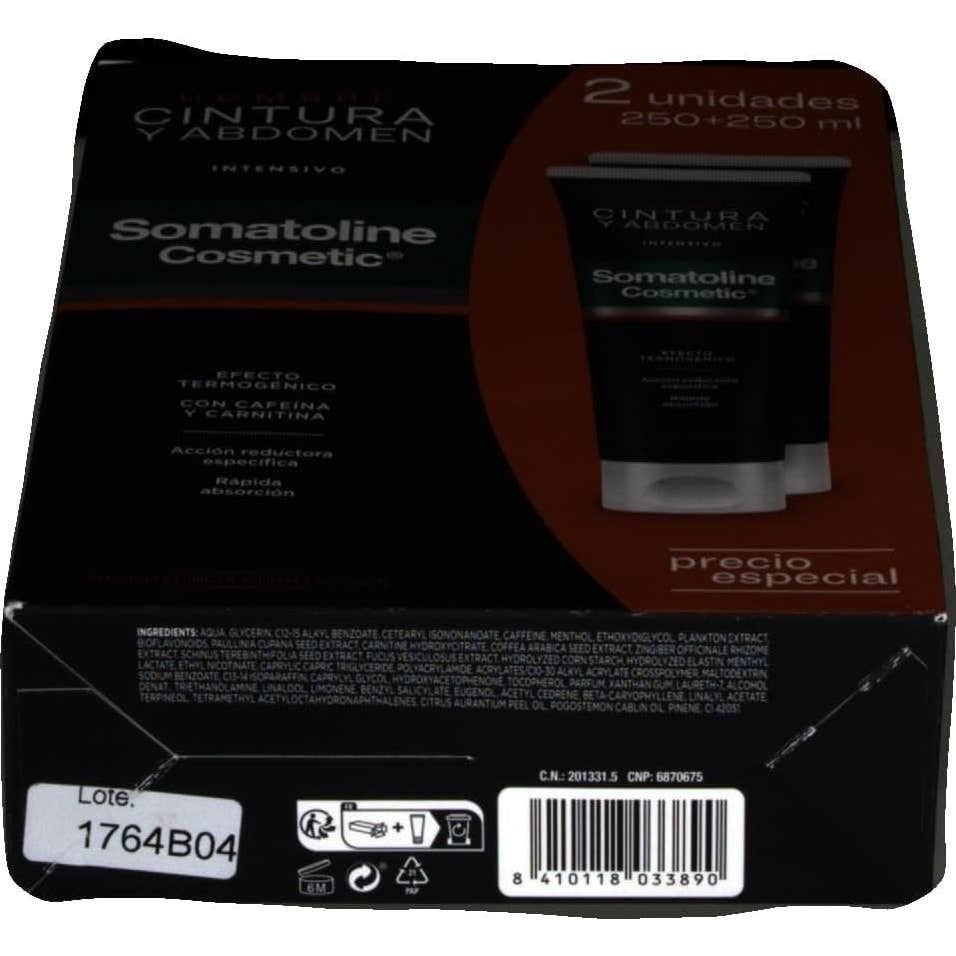 Somatoline Hombre Cintura y Abdomen Intensivo 2x250ml