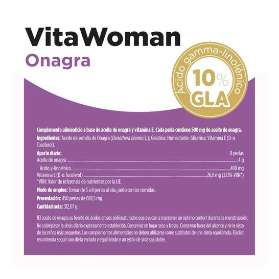 Eladiet aceite de onagra bote 450 perlas