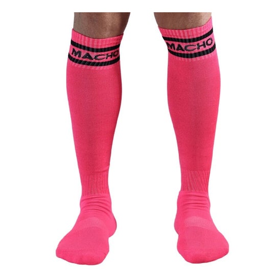 Macho Calcetín Largo Talla Única Rosa 1 Par