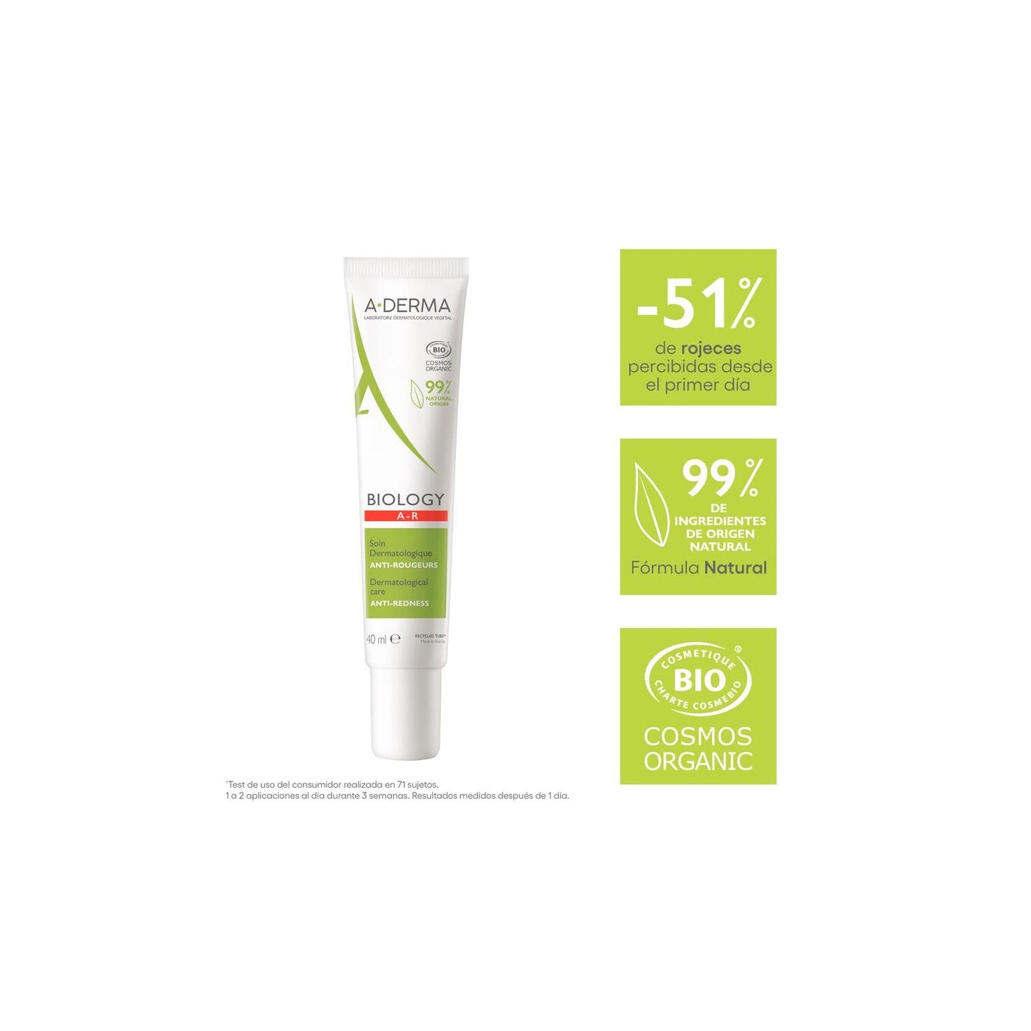 A-Derma Biology A-R Cuidado Antirojeces 40ml