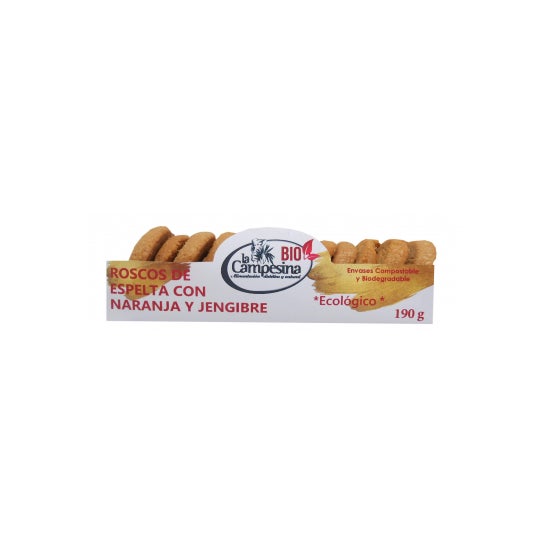 La Campesina Bio Roscón Vegano Naranja Jengibre 190 g