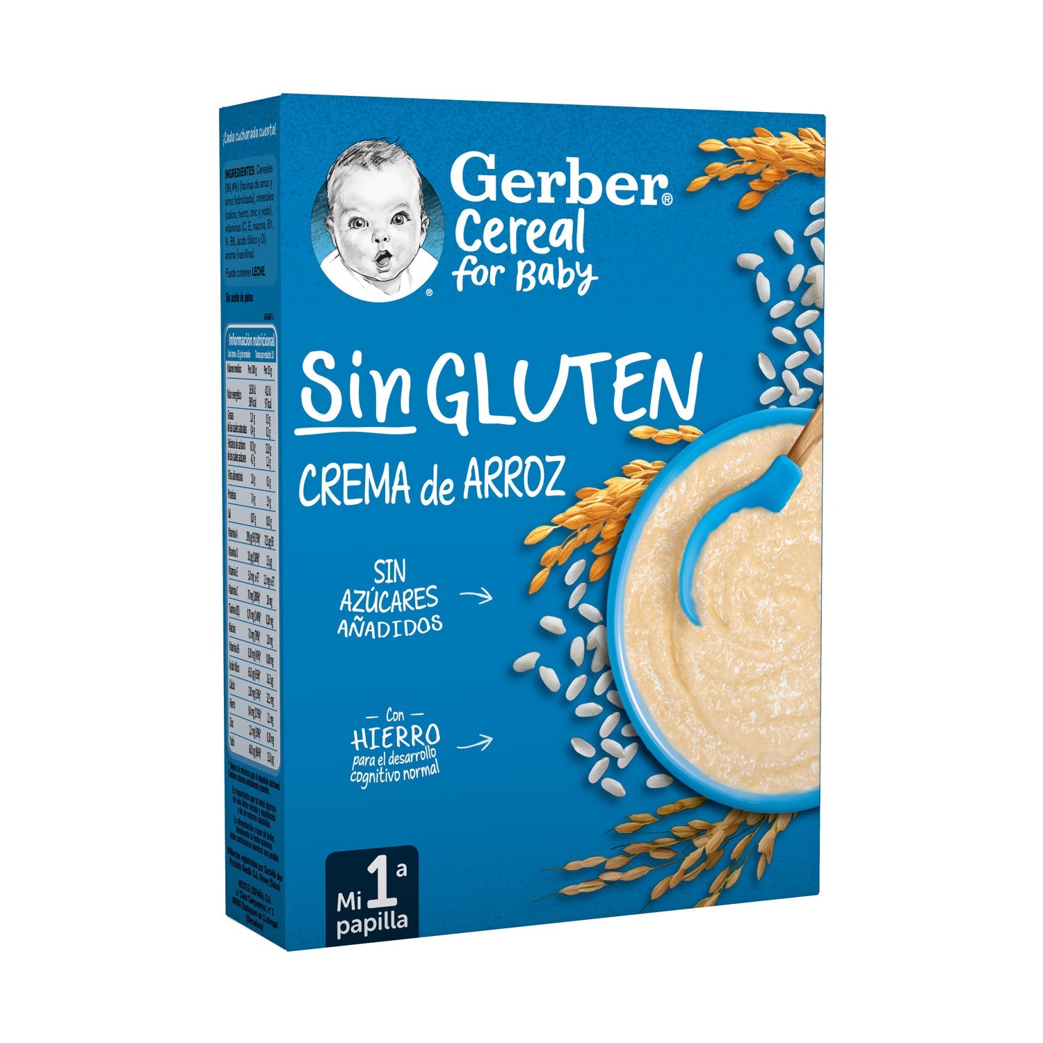 Gerber Crema de Arroz Sin Gluten 250g