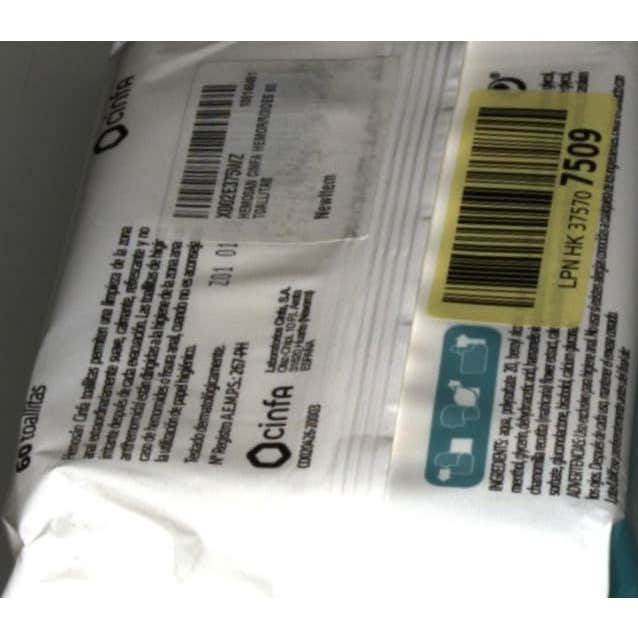 Hemosan toallitas 60uds