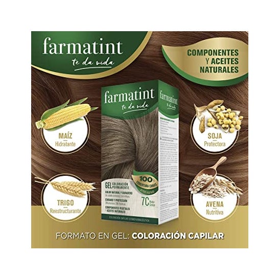 Farmatint Gel 7C Rubio Ceniza 135ml
