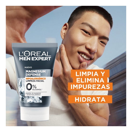 L'Oréal Men Expert Magnesium Defense Gel Limpiador 100 ml