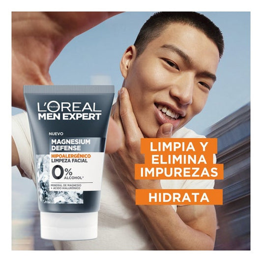 L'Oréal Men Expert Magnesium Defense Gel Limpiador 100 ml