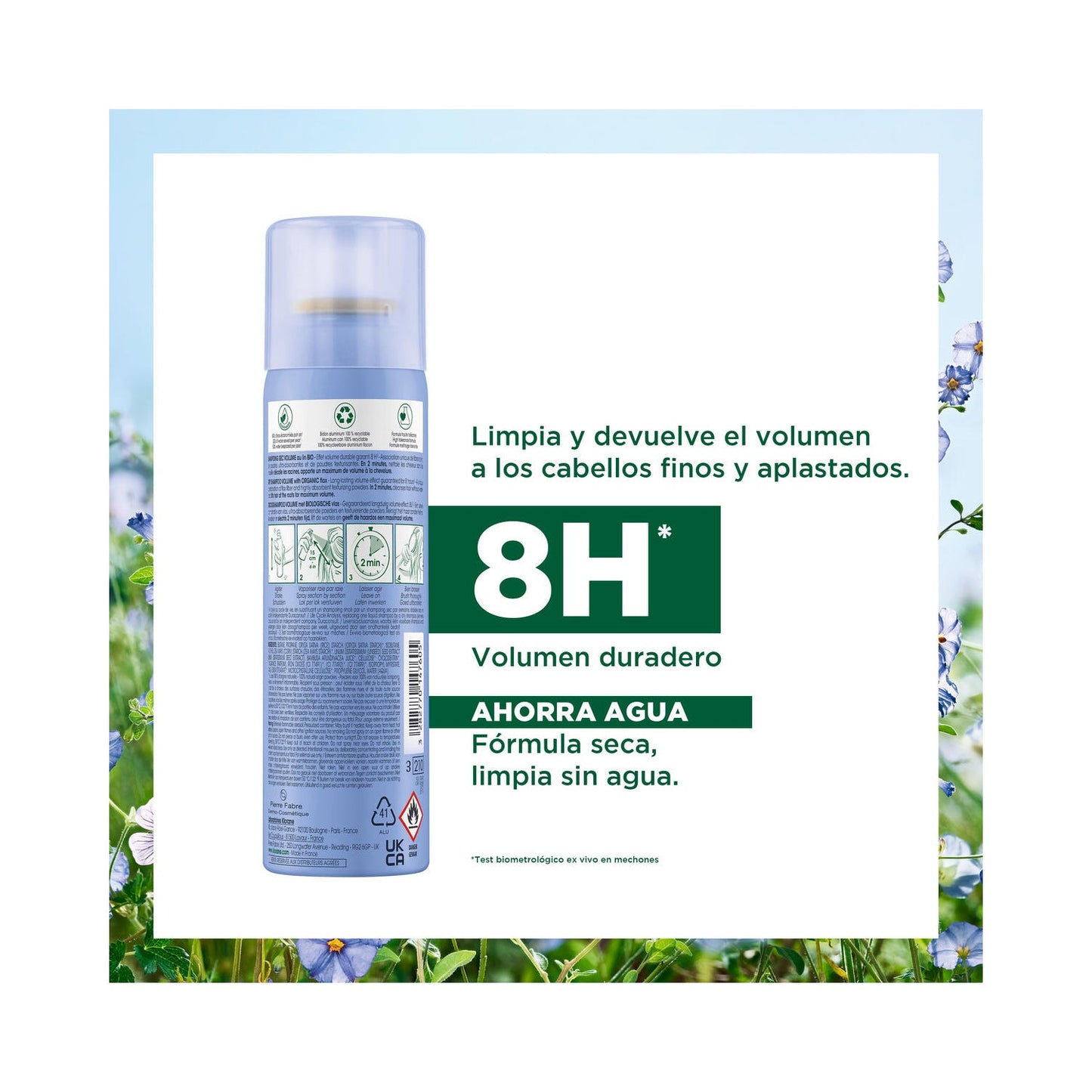 Klorane Champú Seco al Lino BIO 150ml
