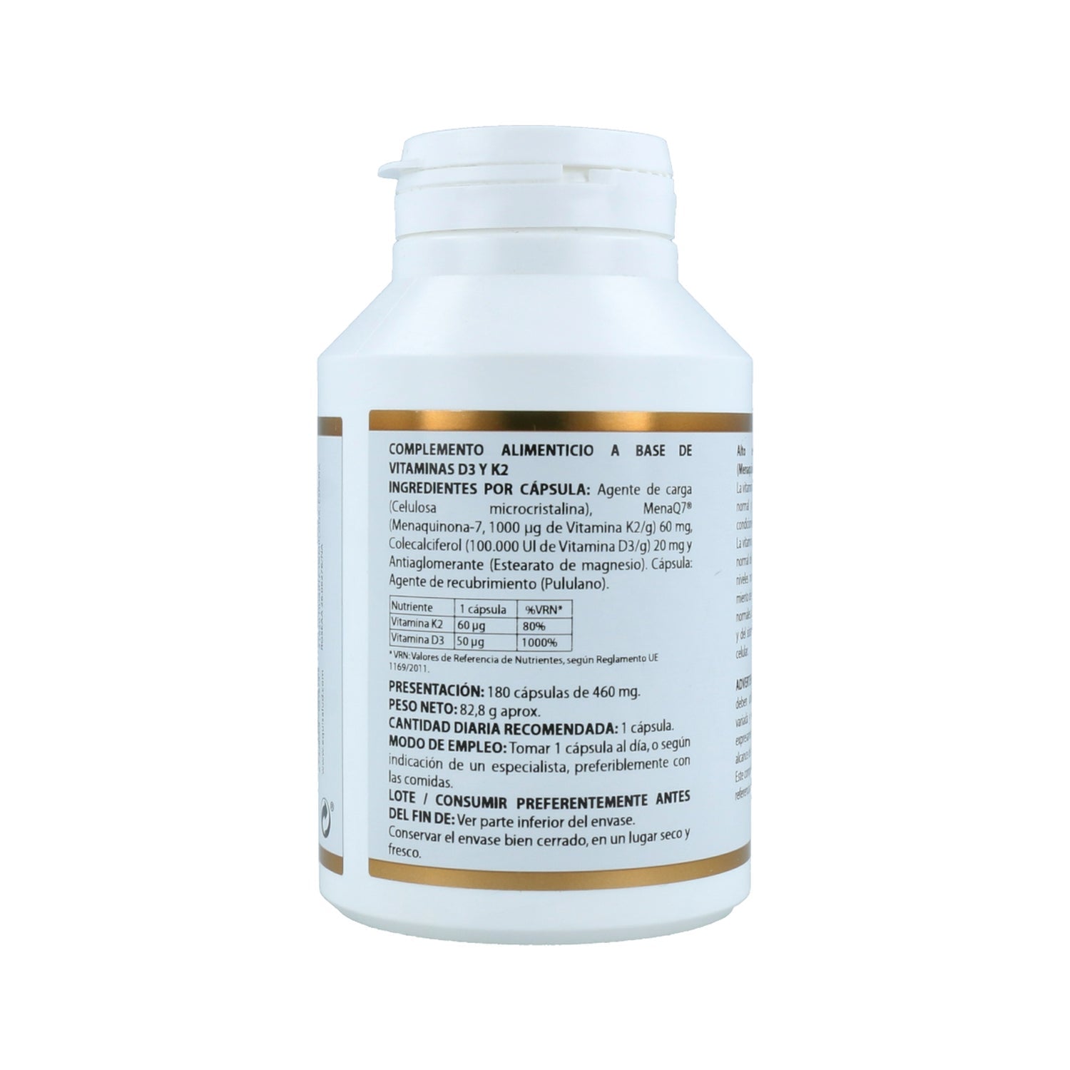 Holovit Vitamina D3 2.000UI + K2 60µg 180caps