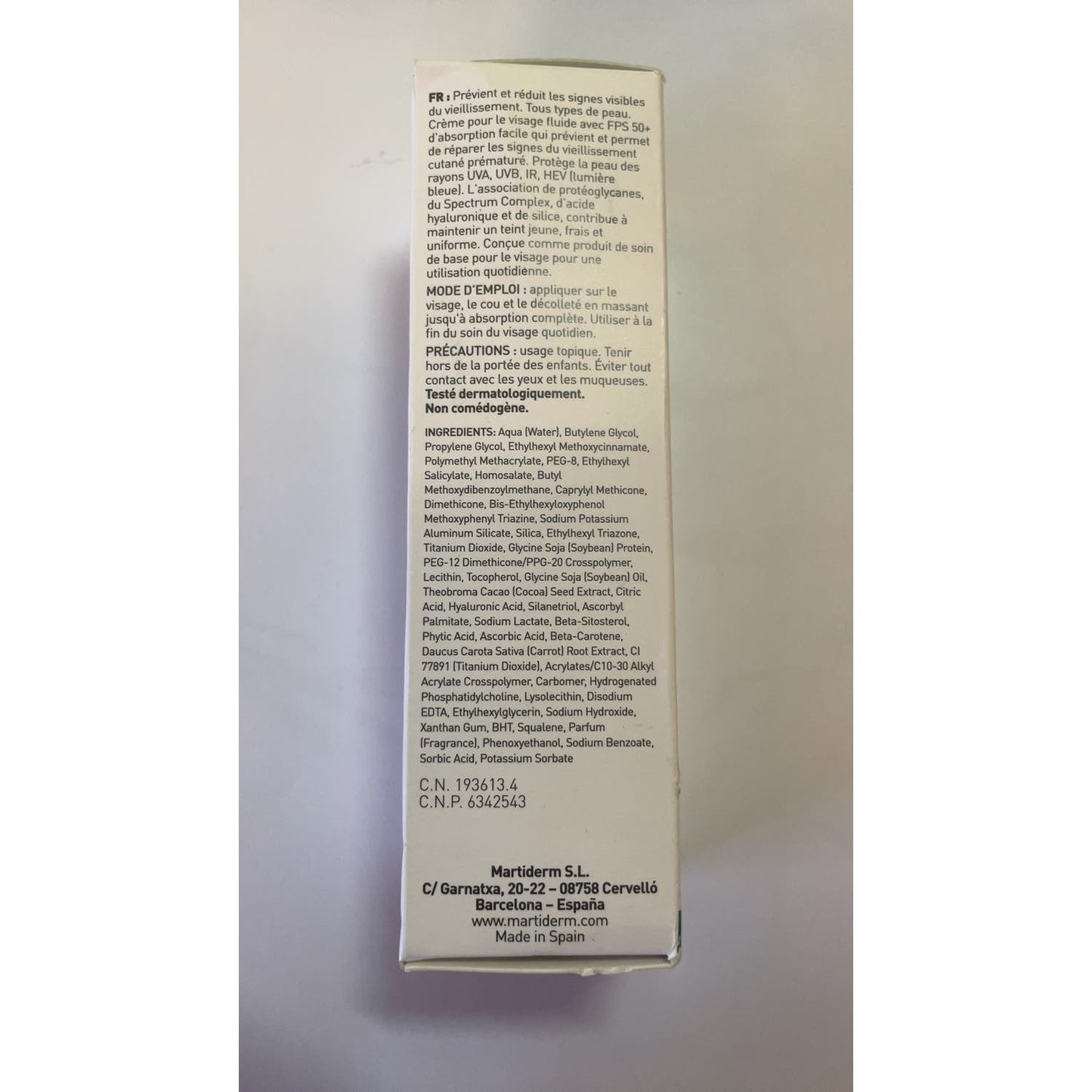 Martiderm® Proteos Screen SPF50+ Fluid Cream 40ml
