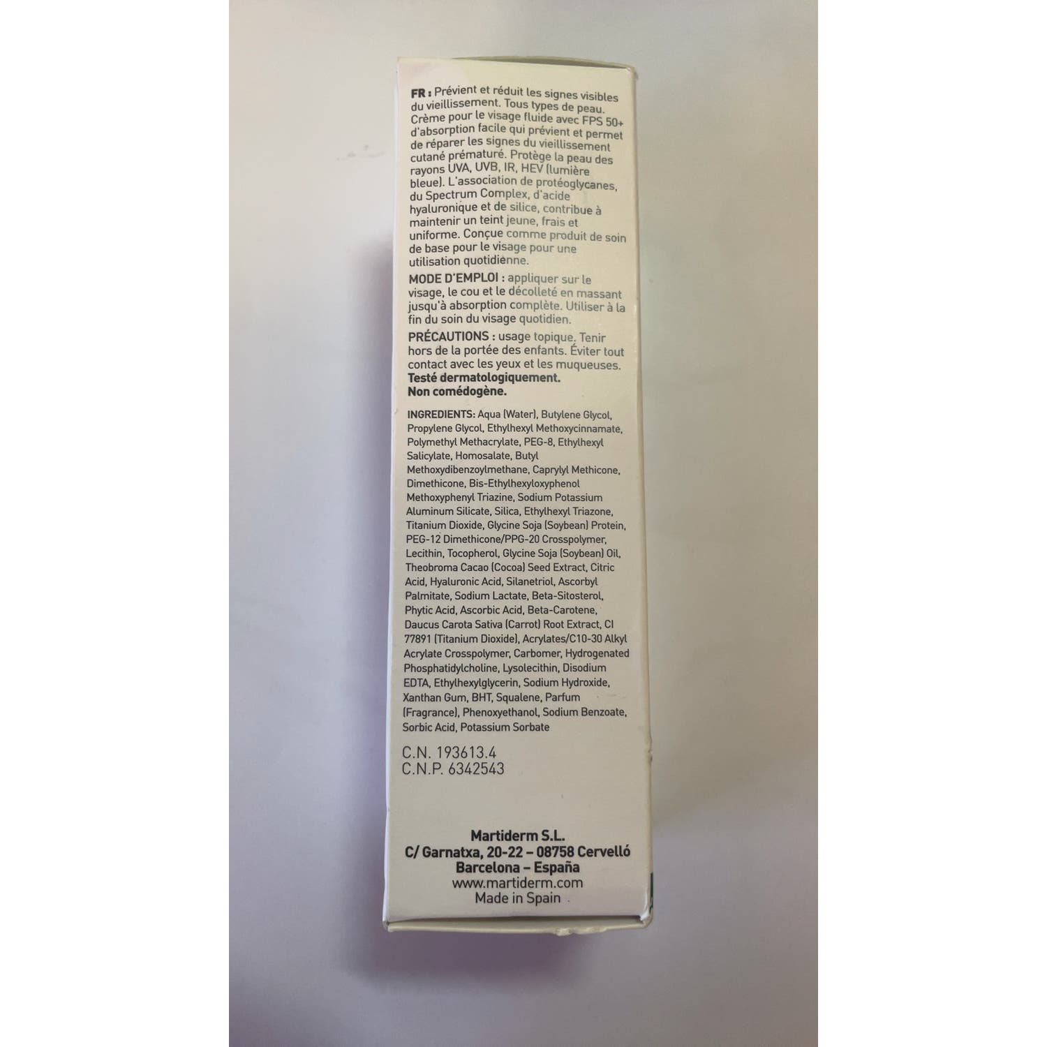Martiderm® Proteos Screen SPF50+ Fluid Cream 40ml