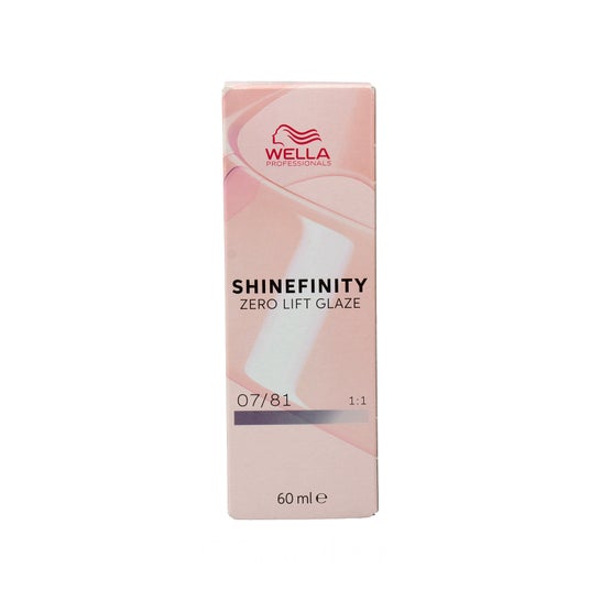 Wella Shinefinity Tinte Zero Lift Glaze Color 07/81 90 ml
