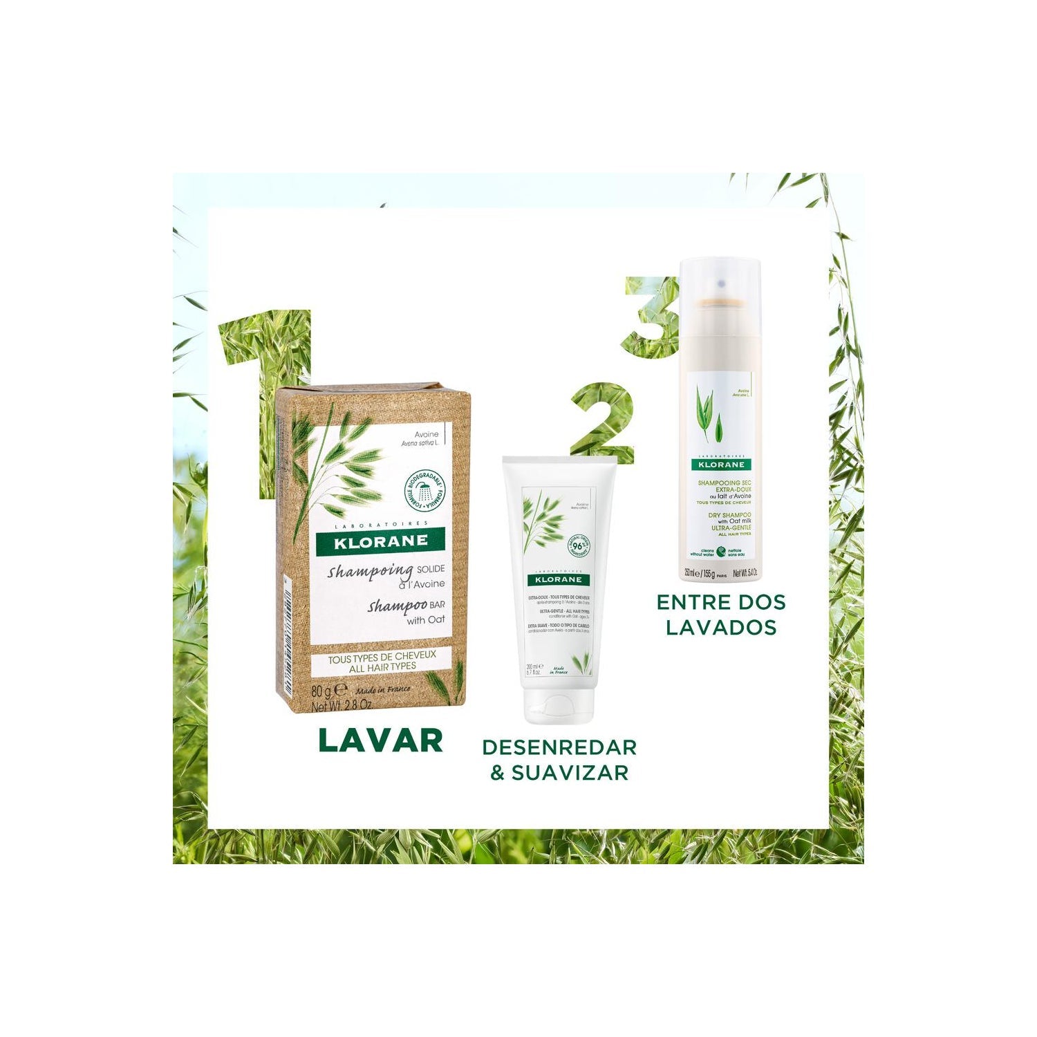Klorane Champú Sólido a la Avena 80gr