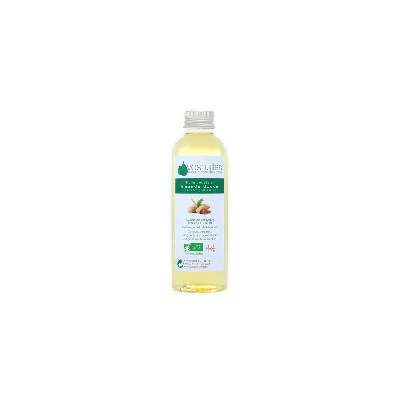 Voshuiles Aceite Vegetal BIO de Almendras Dulces 250 ml