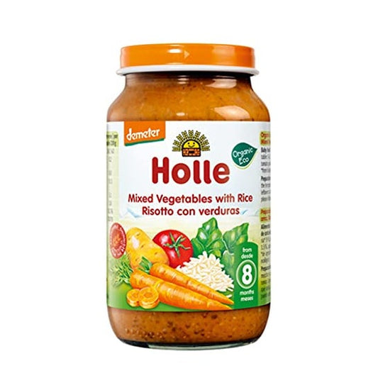 Holle Tarrito Verduras con Arroz +8M 220g