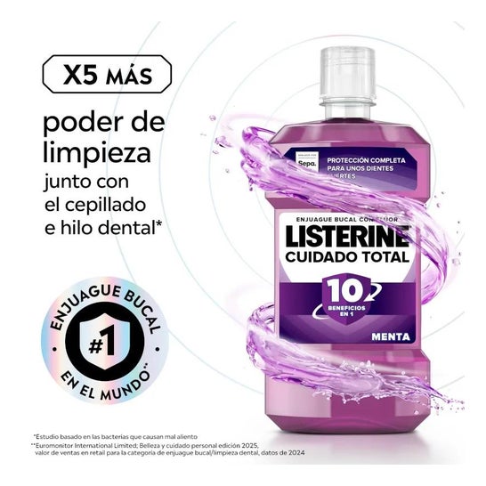 Listerine Enjuague Bucal Cuidado Total 500ml