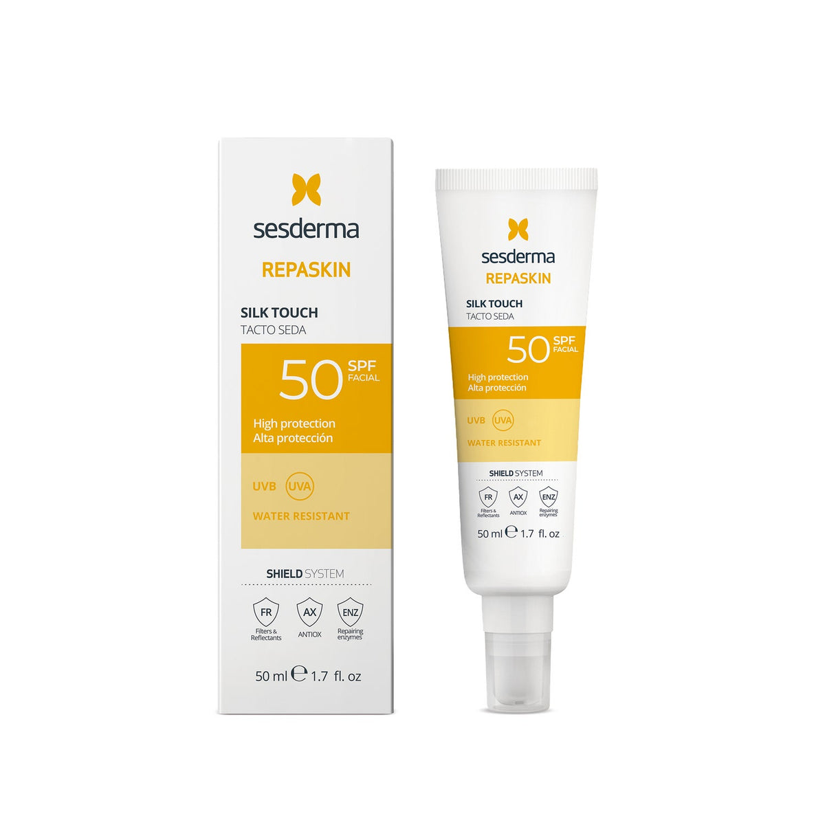 Sesderma Repaskin Fotoprotector Facial Tacto Seda SPF50 50ml