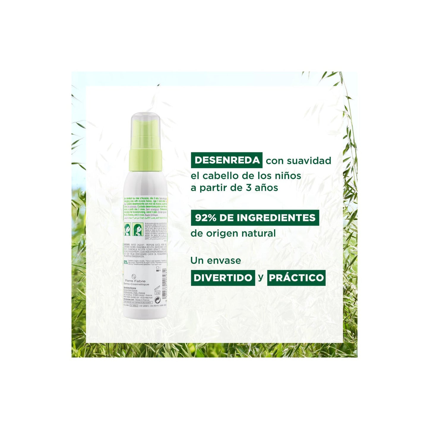 Klorane Junior Spray Desenredante Miel 125ml