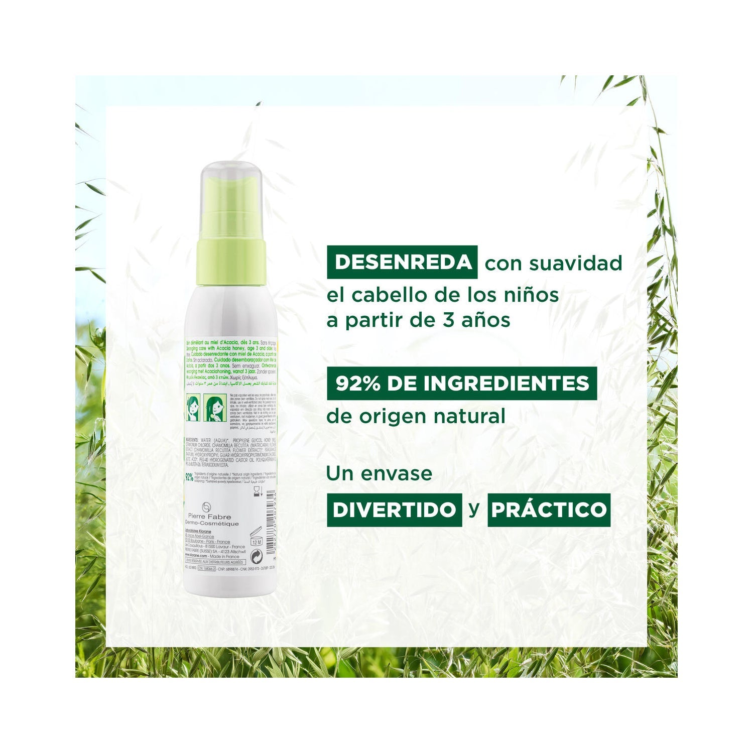 Klorane Junior Spray Desenredante Miel 125ml