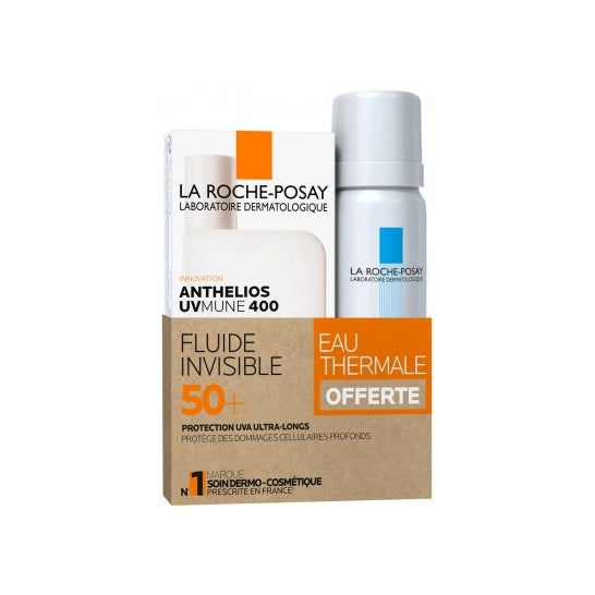La Roche-Posay Anthelios UVMUNE 400 Fluido Invisible SPF50+ Con Perfume 50ml + Agua Termal 50ml