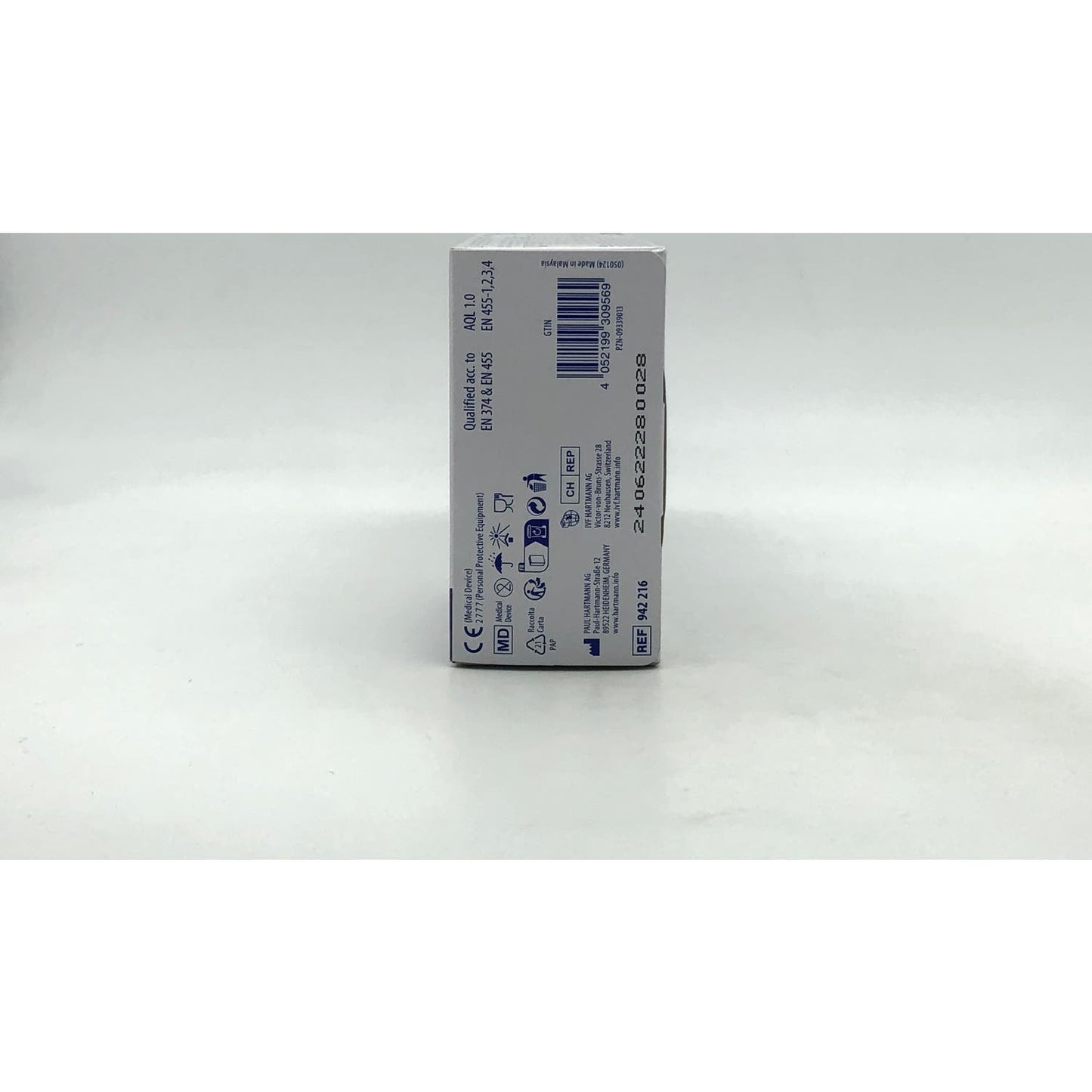 Peha-Soft Guantes desechables de Nitrilo Blanco Talla S 100uds