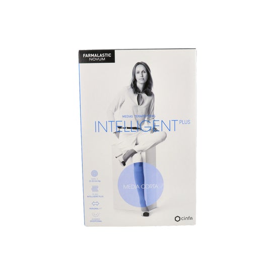 Farmalastic Novum Media Corta Intelligent Plus Comp.Normal Caviar T-2
