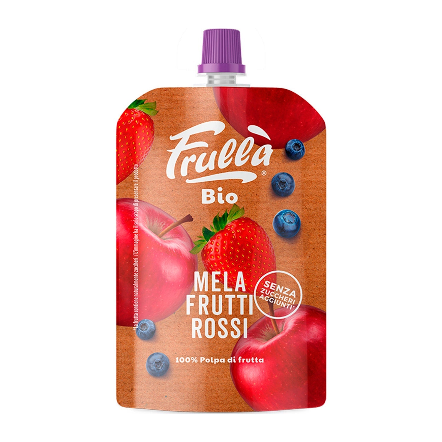 Natura Nuova Puré Manzana Fresa Arandanos Sin Azucar Doypack 100 g
