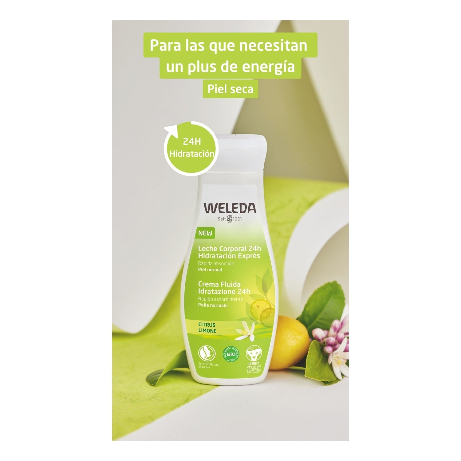 Weleda Leche Corporal 24H Hidratación Exprés de Citrus 200ml