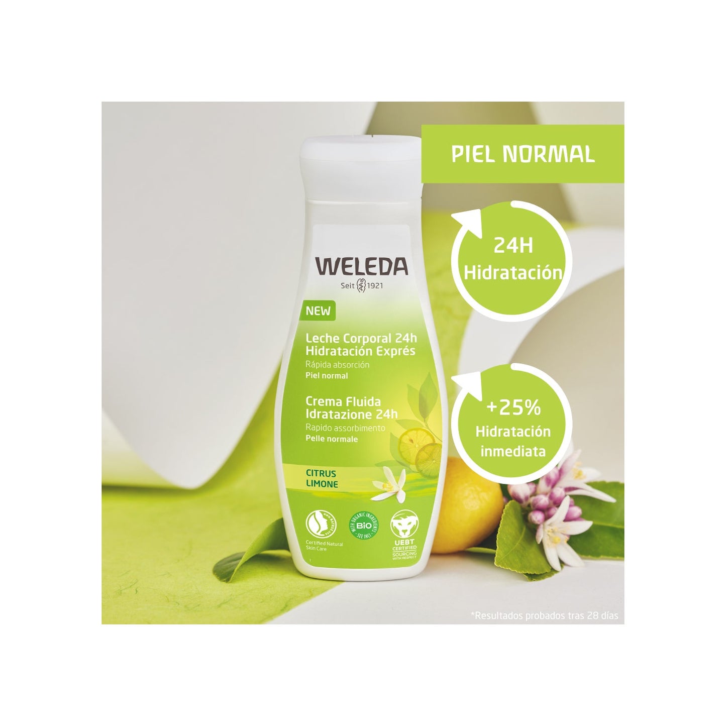 Weleda Leche Corporal 24H Hidratación Exprés de Citrus 200ml