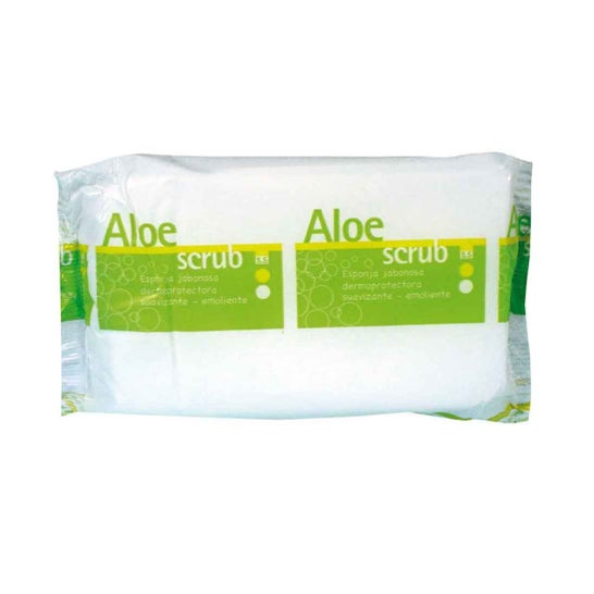 Natur Esponja Jabonosa Aloe Scrub 10 uds