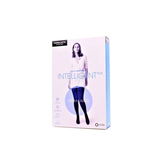 Farmalastic Novum Intelligent Plus media larga compresión normal color caviar T-4 1ud