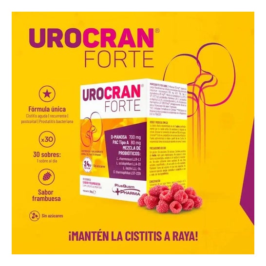 Urocran Forte Sabor Frambuesa 30sobres