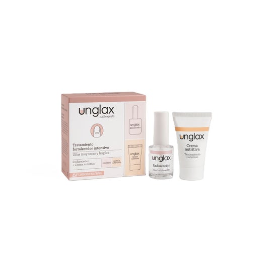 Unglax tratamiento uñas crema 15ml + endurecedor 10ml