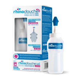 Rhinodouche Junior Irrigador Nasal + Rhinodouche Sal Junior 26 sobres