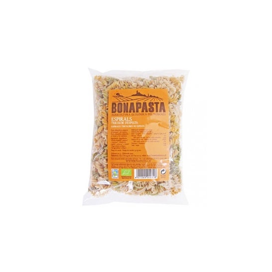Bonapasta Espirales Tricolor de Espelta Eco 500g