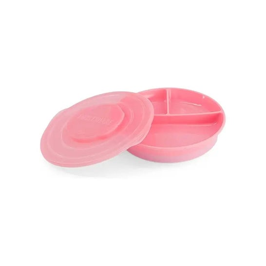 Twistshake Plato Dividido +6 Meses Rosa 1ud