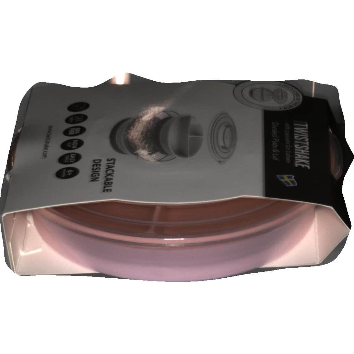 Twistshake Plato Dividido +6 Meses Rosa 1ud