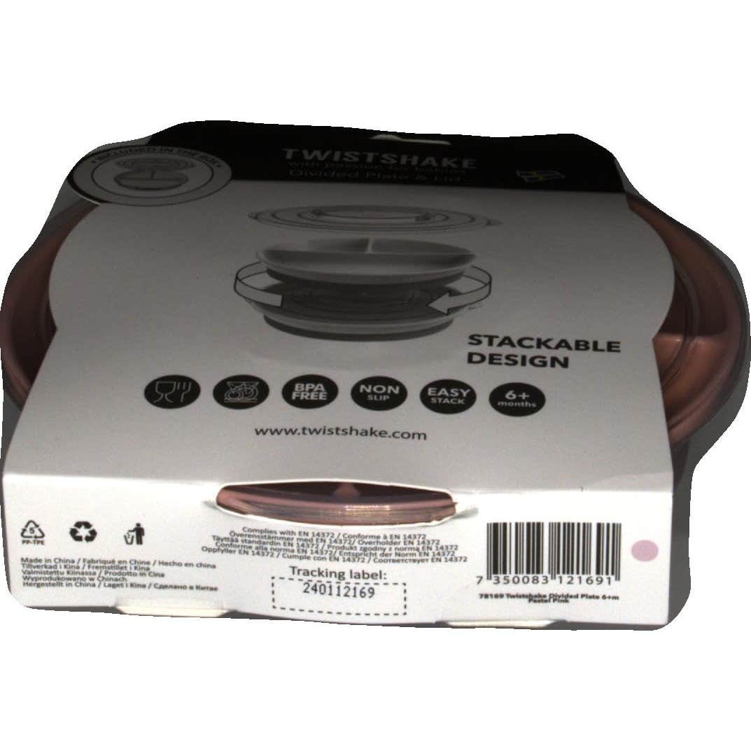Twistshake Plato Dividido +6 Meses Rosa 1ud