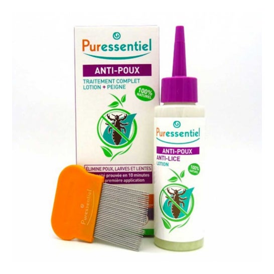 Puressentiel Set Loción Antipiojos 2x100 ml + Peine