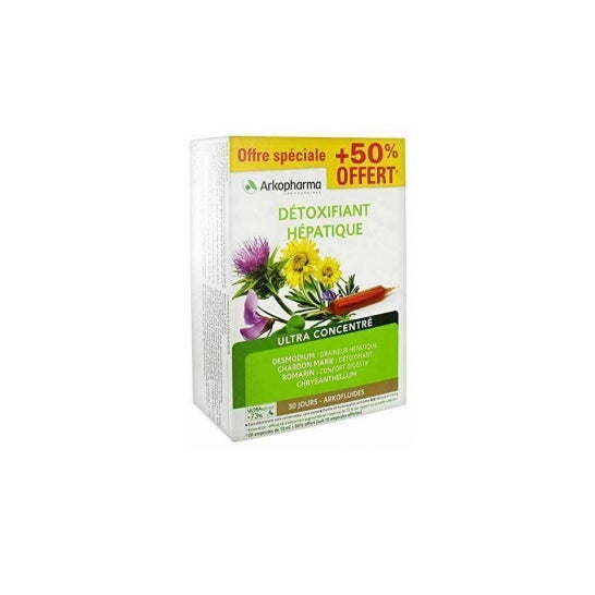 Arkopharma Arkof Detox Hepat Bio 20+10 ampollas
