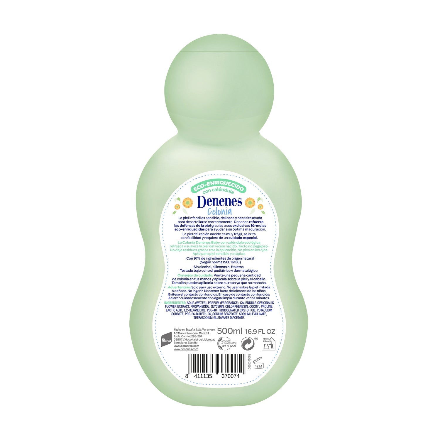 Denenes Naturals Colonia 500ml