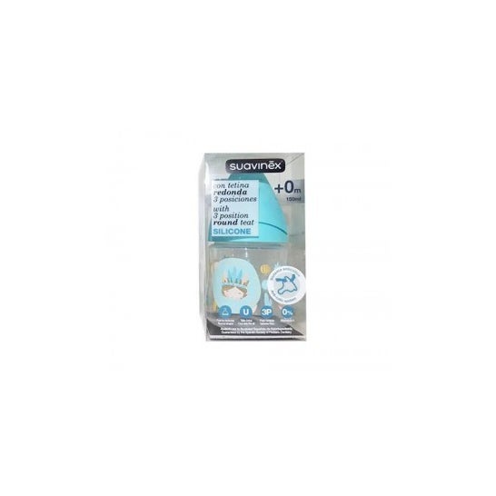 Suavinex Biberón T. Redonda Silicona 3P +0m 150ml 1ud